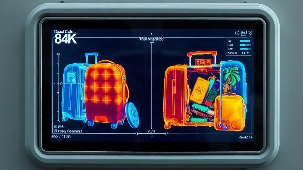 Çift enerjili X-Ray tarama görüntüsü